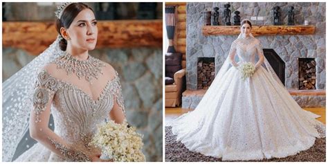 ara mina gown|WATCH: Ara Mina is a stunning bride in queen